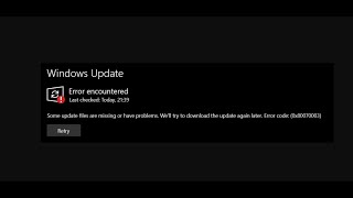 Fix Windows 10 Update Error Code 0x80070003 Some Update Files Are Missing Or Have Problems