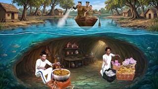 Underwater Kitchen Inside The Pond Thief Jail Escape Hindi Kahani Moral Stories Funny Comedy Video