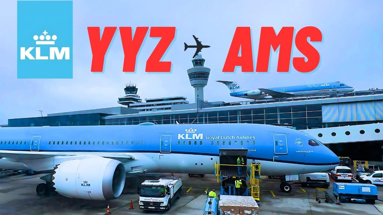 🇨🇦 Toronto (YYZ) to Amsterdam (AMS) 🇳🇱 | KLM | 777-200ER | Plane Spotting at Toronto & Amsterdam