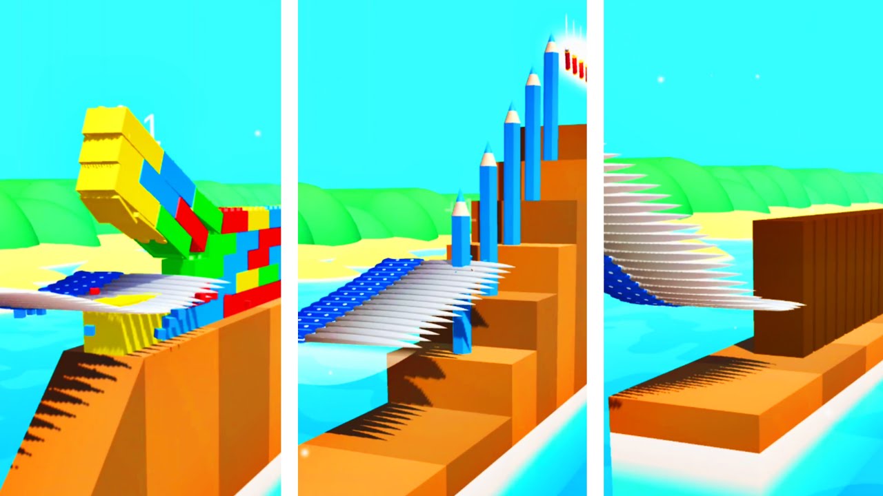 Flying Cut 🔪⚔️🪓 Very Satisfying And Relaxing ASMR Slicing Game Perfect!