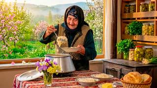 A Beautiful Spring Day in the Village! Cooking Fresh Vegetables & Comfort Food