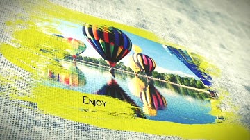 Paint Brush Photo Slideshow (After Effects Template)