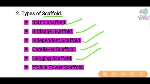 Scaffolding & Types of scaffold & Types of scaffold clamp & Types of safety net