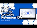 🔵🟣CONCAR - ASIENTO CONTABLE PARA RETENCION IGV 🔶