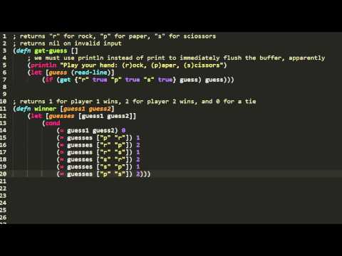 Clojure - PRACTICAL: rock, paper, scissors