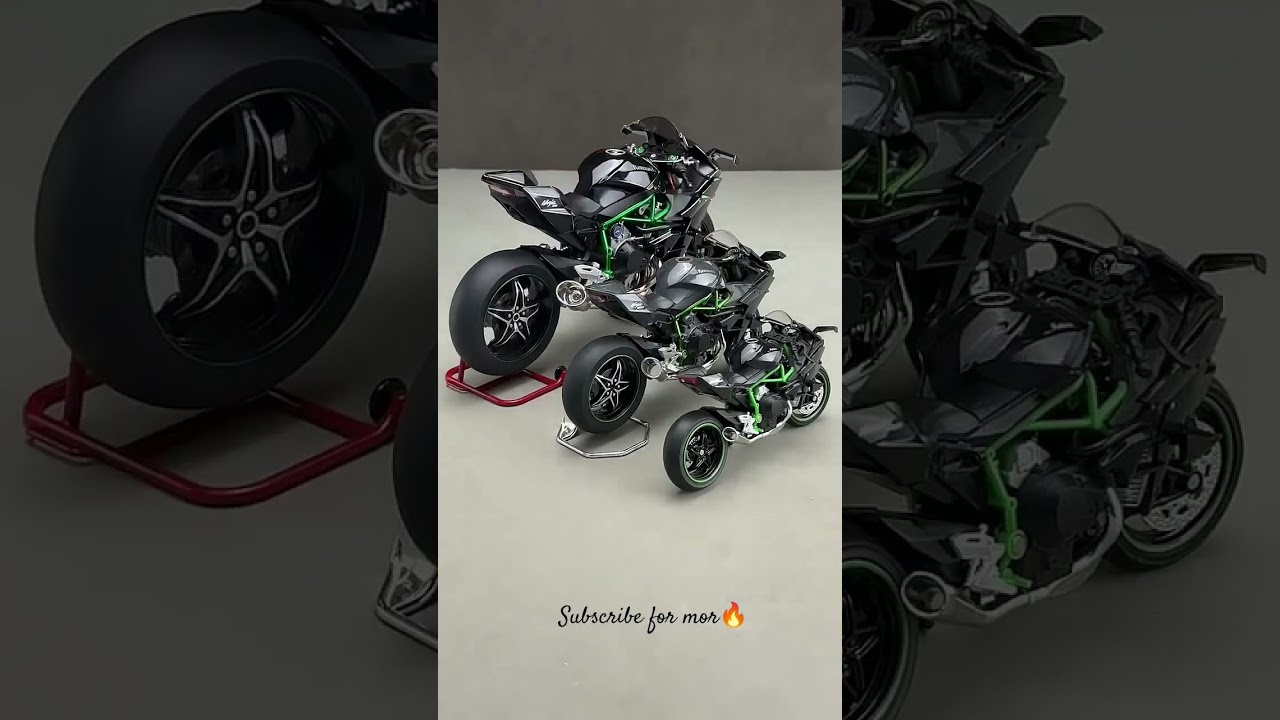 🔥 Kawasaki Ninja H2R 🏍️diecast metal bike 