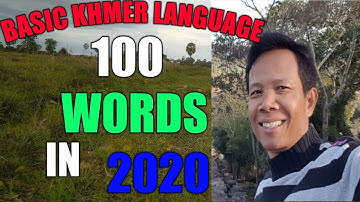 Basic Khmer language 100 words with examples sentences by Dara Yin Learning ASEAN languages Part 09