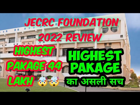 jecrc foundation review | fees | placements | jecrc foundation 2022 review | jecrc foundation jaipur