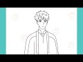 how to draw Haiji Kiyose | Run with the Wind easy drawing