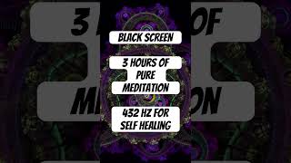 432 Hz Frequency | Healing Mind | Black Screen ambient 432hz meditation blackscreen