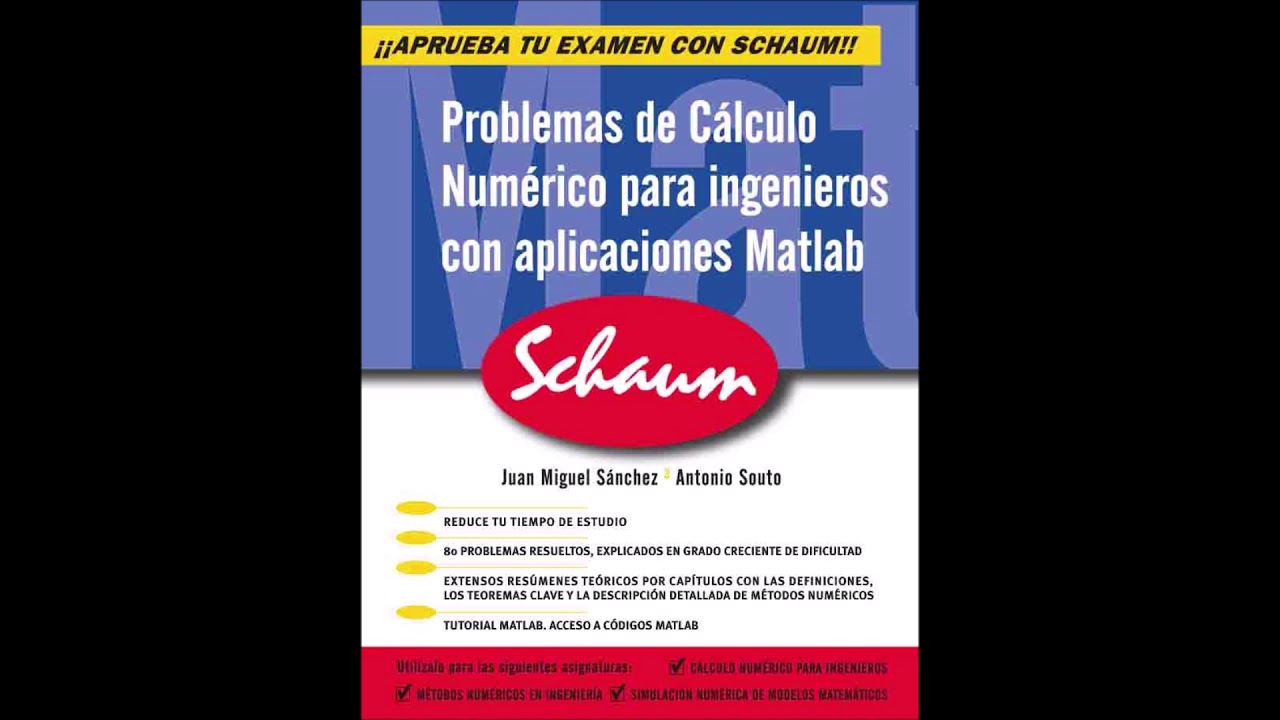 Problemas de Cálculo Numérico para ingeniericos con aplicaciones Matlab