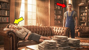 Rich CEO Pretends to Sleep to Test the Single Dad Janitor—Then She Freezes When Seeing What He Does…