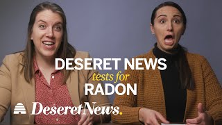 Deseret News employees test for radon