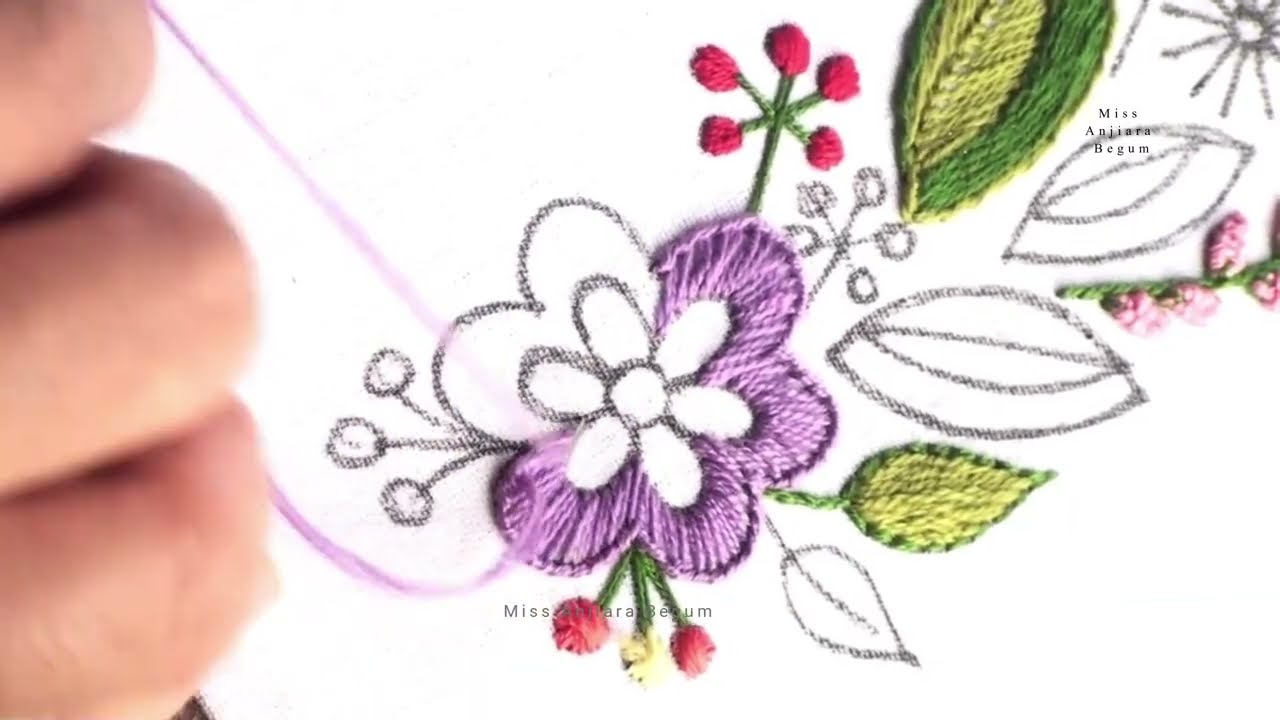 Hand Embroidery Border Designs