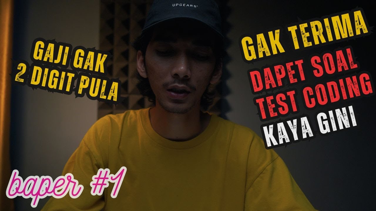 Baca curhatan soal test coding menggila bang youtube