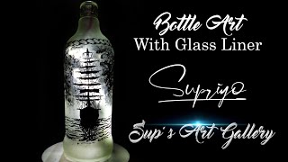 glass painting bottle liner