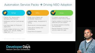 NSO Developer Days 2019: NSO Adoption, Getting Ahead in the Game