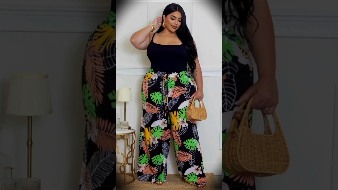 Glamorous woman in daily beauty fashion. models lifestyle curvy plus size women 