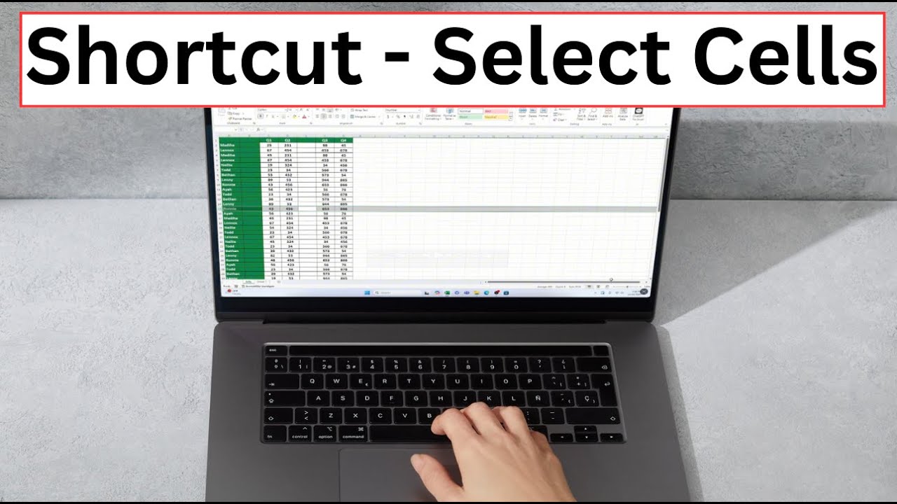 excel tutorial: how to select cells in excel using... Keyboard Shortcuts to Select Cells (Excel Shortcuts) - YouTube