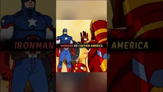 Captain America and Ironman fighting over the Orb