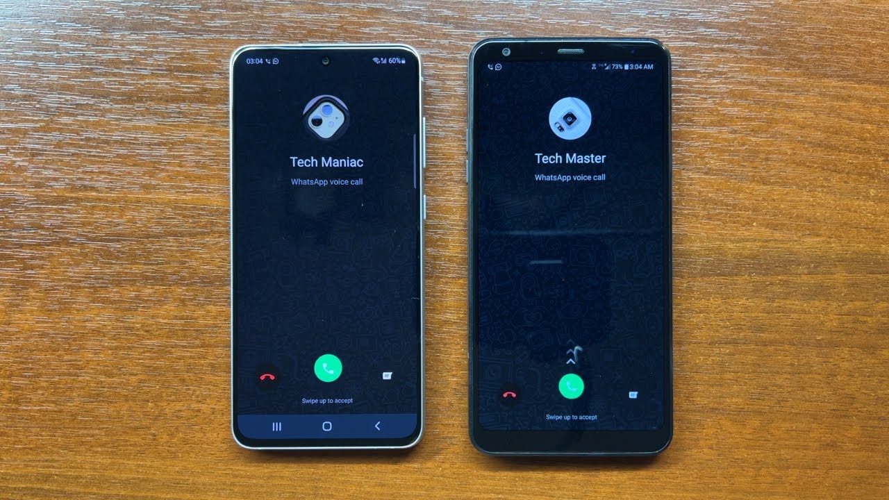 Samsung S21 FE vs LG Stylo 5 WHATSAPP INCOMING CALL. Android 12 vs 10