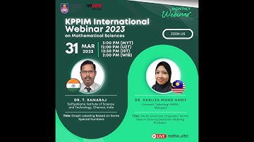 [Session 2] KPPIM International Webinar 2023 on Mathematical Sciences