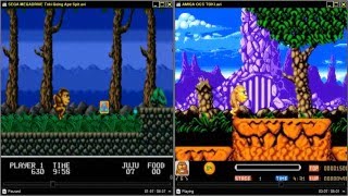 LETS HEAR AND SEE TOKI IN SEGA MEGADRIVE TOKI APE SPIT AND AMIGA OCS TOKI COMPARE COMPARE