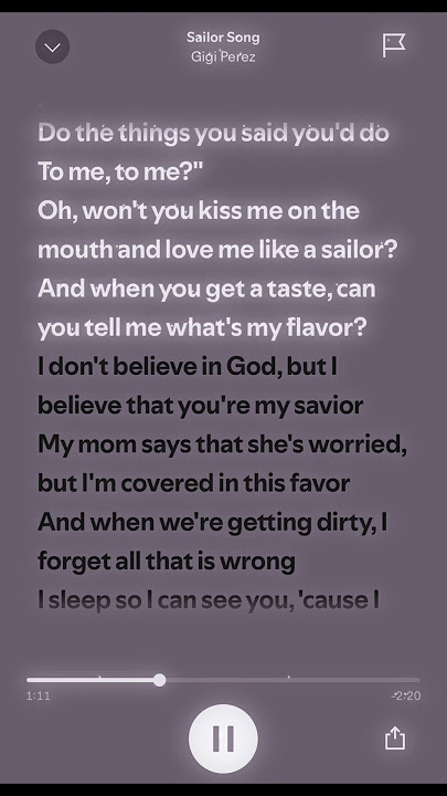 Sailor Song Sped Up • Gigi Perez