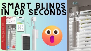 SwitchBot Blind Tilt Motorized! World's easiest solar-powered smart Electric blinds Bluetooth
