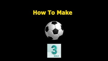 Football Modelling in 3ds max in 1 Minute | Modifiers Turbosmooth, Meshsmooth #Shorts