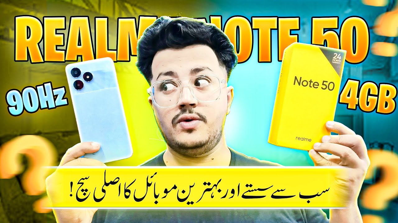 Realme Note 50 Unboxing and Review In Pakistan | 90hz Display Under 23,499 pkr !!