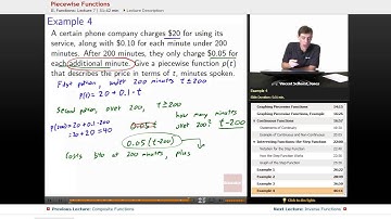 "Piecewise Functions" | Precalculus with Educator.com