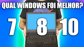 WINDOWS 7 VS 8 VS 10 EM UM NOTEBOOK FRACO, QUAL É MELHOR?