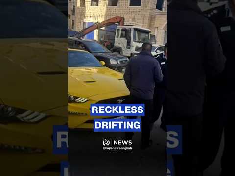 Palestinian Police Seize Car For Reckless Drifting Putting Lives At Risk 