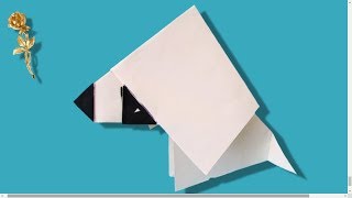 Origami animé facile :  Chien qui balance la tête 