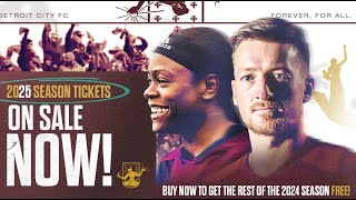 2025 Detroit City FC Season Tickets ON SALE NOW
