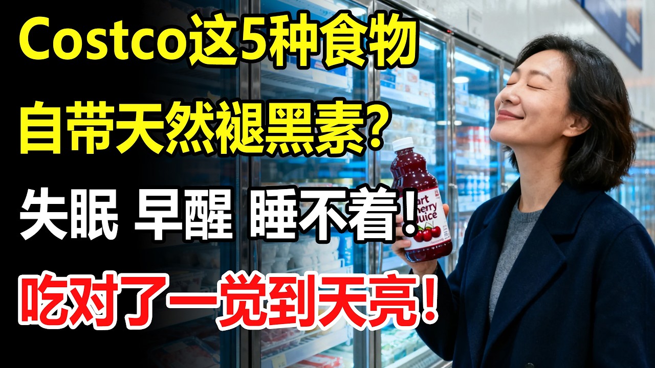 Costco這5種食物自帶“天然褪黑素”？失眠、早醒、睡不著！醫生：吃對了一覺到天亮！#costco #好市多