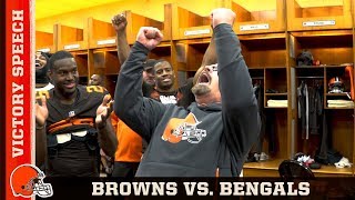 Gregg Williams' Victory Speech vs. Bengals (Week 16) | Cleveland Browns