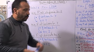 Fonction definie par integrale.  Part 1