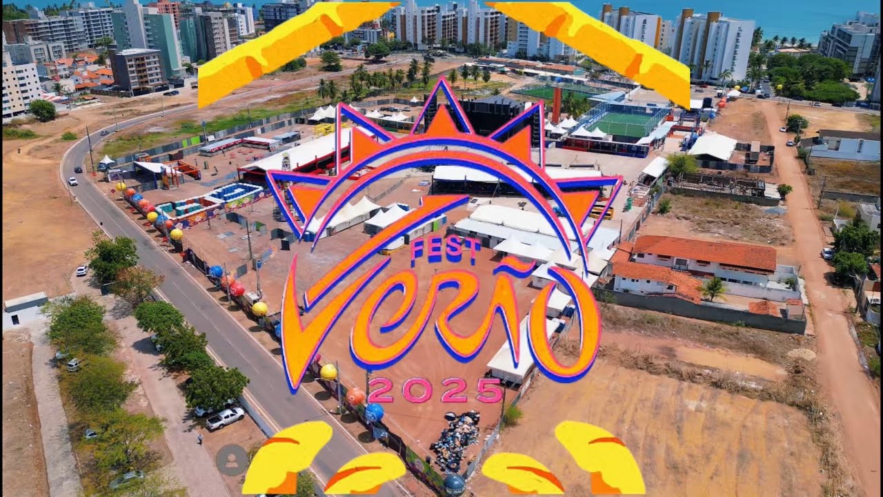 Explorando o FEST VERÃO PARAÍBA 2025 de drone