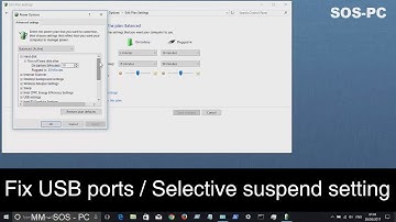 How to Fix USB Ports not working by Disabling USB Selective Suspend Setting / Windows 10, 8 and 7