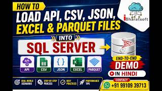 21. Real-World Data Engineering Project | Ingest JSON, Parquet, CSV & Excel into SQL Server #Adf