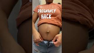 Pants hack! #pregnancy #jeanshack #jeans #pregnantbelly #momtobe