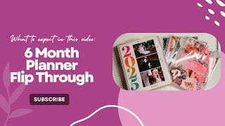 6 Month Planner flip through 2025