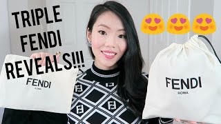 FENDI MON TRESOR BUCKET BAG REVIEW, FENDI ZUCCA SOCKS AND FENDI SWEATER REVEAL!  | FashionablyAMY