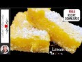 Old Fashioned Lemon Bars from Scratch, Tart and Tasty Lemon Lovers