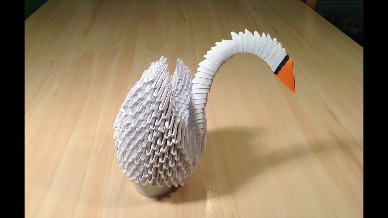 3D Origami Swan Tutorial HD (for beginners) (part 2) ᴴᴰ YouTube