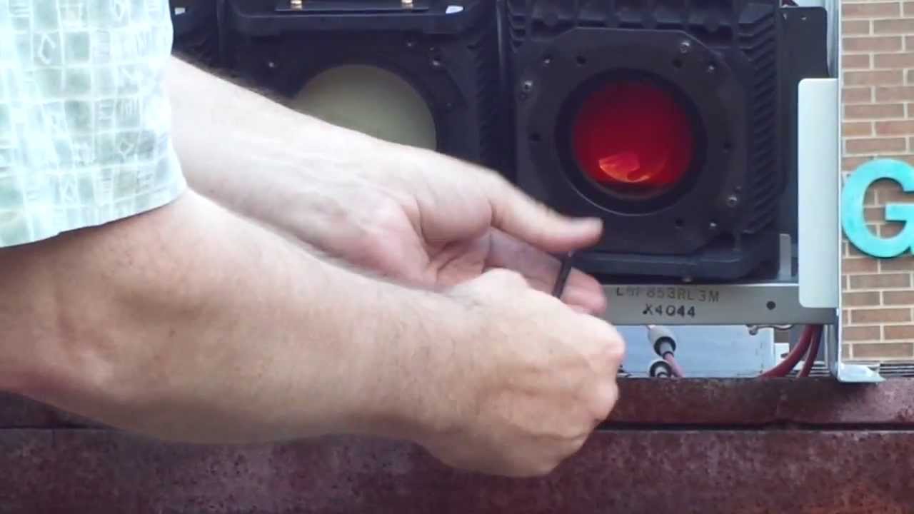 Water-sealed CRT in a rear-projection TV - YouTube