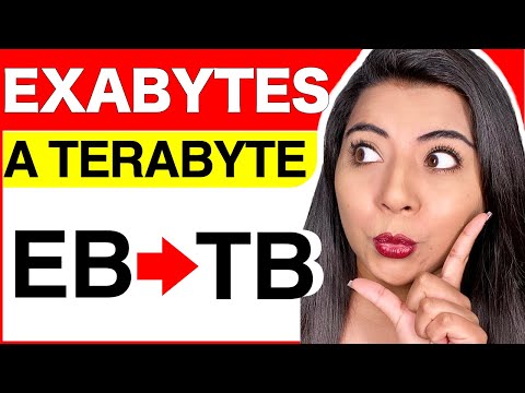 CONVERTIR de EXABYTES a TERABYTES (EJEMPLOS y EXPLICACIÓN COMPLETA)