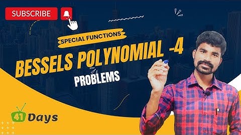 Special functions ||Bessels polynomial-4 || Applications ||degree maths ||